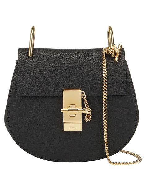 Chloe Drew Mini Shoulder Bag, Black 